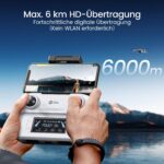Holy Stone HS360D Drohne zusammengefaltet mit Fernsteuerung und zwei Akkus