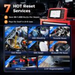 LAUNCH CRP123X V2.0 OBD2-Diagnosegerät als Handgerät mit 5-Zoll-Display, Frontansicht.