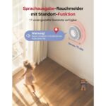 Zwölf weisse X-Sense Rauchmelder XS0B-MR121 mit der Basisstation SBS50 aus dem vernetzten Set.