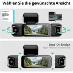 BOTSLAB 4-Kanal-Dashcam mit 560 Grad Rundumsicht