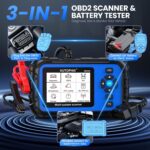 AUTOPHIX DM5900 OBD2-Diagnosegerät mit Batterietestklemmen und Farbdisplay