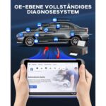 MUCAR 892BT OBD2-Diagnosegerät mit 8-Zoll-Tablet, Bluetooth-Dongle und Zubehör