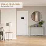 prsTECH DoorCAM DC2 PLUS digitaler Türspion mit 4,3-Zoll-Display an der Innenseite einer Wohnungstür