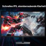 KTC H25X7 Gaming-Monitor mit 24,5 Zoll in Grau, schmaler Rahmen und Standfuss, Frontansicht
