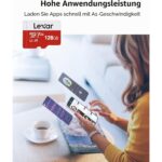 Lexar microSDXC Speicherkarte 128 GB mit beiliegendem SD-Adapter