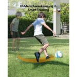 Imou Cruiser 2C schwenkbare Aussenkamera in Weiss mit Scheinwerfern und zwei Antennen
