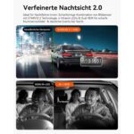 VANTRUE N2X Dashcam vorne und Innenraum mit Infrarot