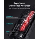 MiLESEEY D5 Laser-Entfernungsmesser in Schwarz mit beleuchtetem Display und Tastenfeld