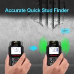 HANMATEK SF2 Wandscanner in Grau mit beleuchtetem LCD beim Orten einer Leitung