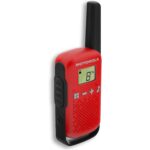 Motorola Talkabout T42 Handfunkgerät in Rot mit LCD-Display und Gürtelclip