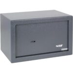 HMF Möbeltresor 49200-11 in Anthrazit mit Doppelbartschloss, Aussenmass 31 x 20 x 20 cm