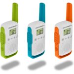 Motorola Talkabout T42 Funkgeräte im Dreierset mit LCD-Display und Gürtelclip