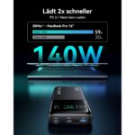 INIU BI-B64 Powerbank mit Digitalanzeige und drei Anschlüssen