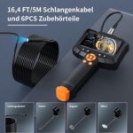 Qimic G30M Endoskopkamera mit 4,3-Zoll-Display, 8-mm-Kamerakopf und aufgerolltem 5-Meter-Kabel