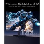 KTC 27-Zoll-Monitor mit QHD-Auflösung und mattem IPS-Panel auf dem Schreibtisch