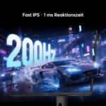 KTC H27T7P 27-Zoll-Gaming-Monitor in Schwarz mit schmalrandigem QHD-Display auf Standfuss