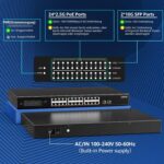 YuanLey 26-Port PoE-Switch mit 24 Ports zu 2,5 Gbit/s und zwei 10-Gigabit-SFP+-Steckplätzen