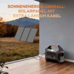 MARBERO Powerstation 99 Wh in Aprikose mit faltbarem 30-Watt-Solarmodul