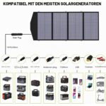 ALLPOWERS SP029 faltbares Solarmodul mit 140 Watt, aufgeklappt