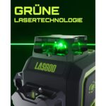 LasGoo LG-3D Linienlaser mit drei 360-Grad-Ebenen in grünem Strahl