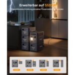 AFERIY P180 Pro Powerstation mit 1024 Wattstunden, erweiterbar auf 5120 Wattstunden