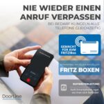 Telegärtner DoorLine Slim DECT Türstation mit Echtglasfront in Anthrazit