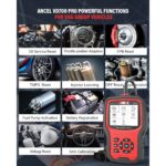 ANCEL VD700Pro Diagnosegerät mit Anzeige und OBD2-Stecker