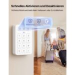 X-Sense AS12 Alarmanlage-Set mit Basisstation, Bedienfeld, Sensoren und Bewegungsmeldern