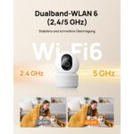 Anona Pano 4K Innenkamera in Weiss mit schwenkbarem Kamerakopf