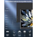 HONGO tragbarer 4K-Monitor mit 17,3 Zoll Display und magnetischer Schutzhülle als Aufsteller