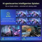 Amzfast AMZG34C5Q Pro 34-Zoll-Ultrawide-Monitor, 1500R gebogen, auf höhenverstellbarem Standfuss
