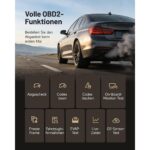 TOPDON AD600S OBD2-Diagnosegerät mit 5-Zoll-Touchscreen und OBD-Anschlusskabel