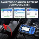 AUTOPHIX DM5900 OBD2-Diagnosegerät mit Batterietestklemmen und Farbdisplay