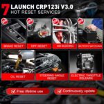 LAUNCH CRP123i V3.0 Elite OBD2-Diagnosegerät mit 5-Zoll-Touchscreen, Schutzhülle und OBD-Diagnosestecker