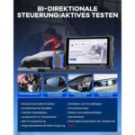 MUCAR 892BT OBD2-Diagnosegerät mit 8-Zoll-Tablet, Bluetooth-Dongle und Zubehör