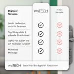prsTECH DoorCAM DC2 PLUS digitaler Türspion mit 4,3-Zoll-Display an der Innenseite einer Wohnungstür