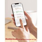 Sechs weisse X-Sense XS01-WX WLAN-Rauchmelder mit runder Testtaste in der Mitte