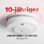 X-Sense SD19-W Funkrauchmelder aus dem 6er-Set, weisses Gehäuse mit Stummschalttaste