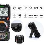 KAIWEETS HT118A Digital-Multimeter mit Messleitungen und beleuchteten Messbuchsen