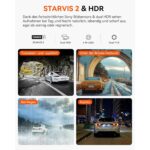 VANTRUE N2X Dashcam vorne und Innenraum mit Infrarot