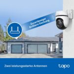 Tapo C520WS Überwachungskamera für aussen mit schwenkbarem Kopf und zwei Antennen
