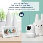 Babysense HDS2 Babyphone mit 5-Zoll-Elterneinheit und schwenkbarer Kamera mit Nachtlicht
