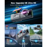 zhiroad Q20S 4K-Dashcam mit 1,47-Zoll-Display und abnehmbarer Halterung