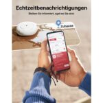 X-Sense SWS54 Wassermelder in Weiss mit Basisstation und flachem Wassersensor