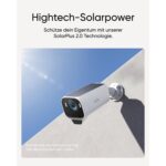eufyCam S3 Pro 4K Akku-Überwachungskamera mit Solarpanel