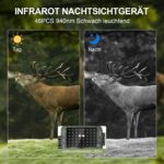 Lutranstra PR5000-WF Wildkamera mit Baumgurt und Infrarot-LEDs