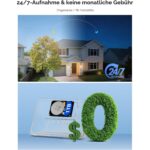 Hiseeu WLAN-Überwachungsset mit vier schwenkbaren 5-MP-PTZ-Kameras und 10-Zoll-Monitor