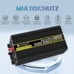 NOVOPAL Wechselrichter 3000 Watt von 12 Volt auf 230 Volt mit reiner Sinuswelle