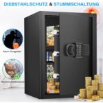 Tiskgg Standtresor mit 70 Litern Rauminhalt, elektronischem Zahlenschloss und Regal