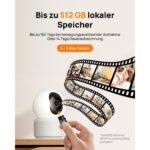 Anona Pano 4K Innenkamera in Weiss mit schwenkbarem Kamerakopf